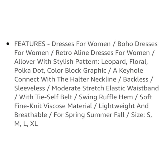 NEW CLASSIC BLACK HALTER DRESSw/Tags, Never been worn, Med. - Picture 8 of 16